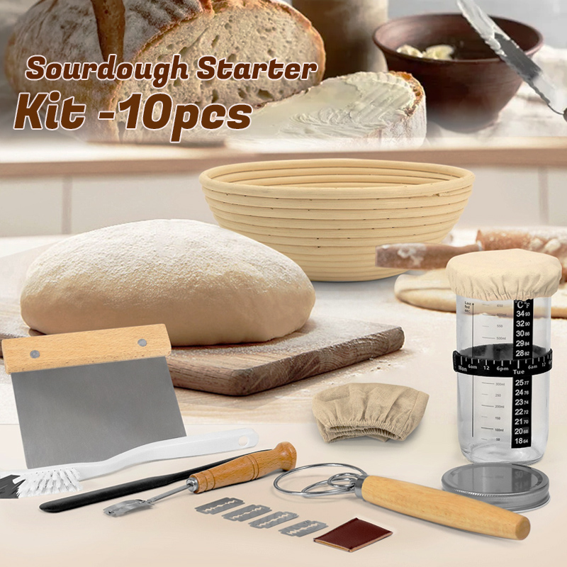 Kitchen Glass Baking Set - Kit de démarrage au levain de