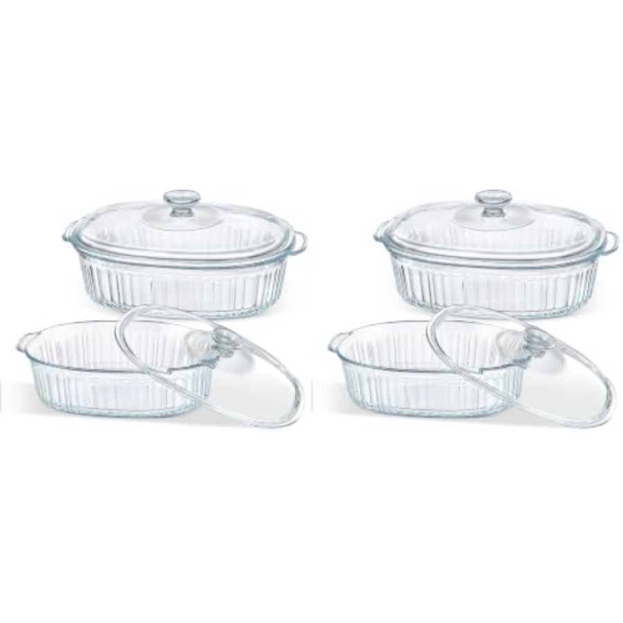 Kitchen Glass Baking Set - Ensemble de plats à four pour