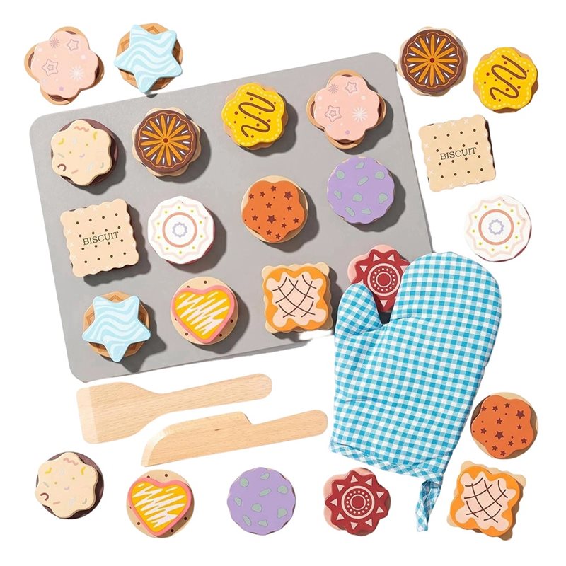Kitchen Kids Baking Set - WOWFU-Ensemble de jouets en bois pour