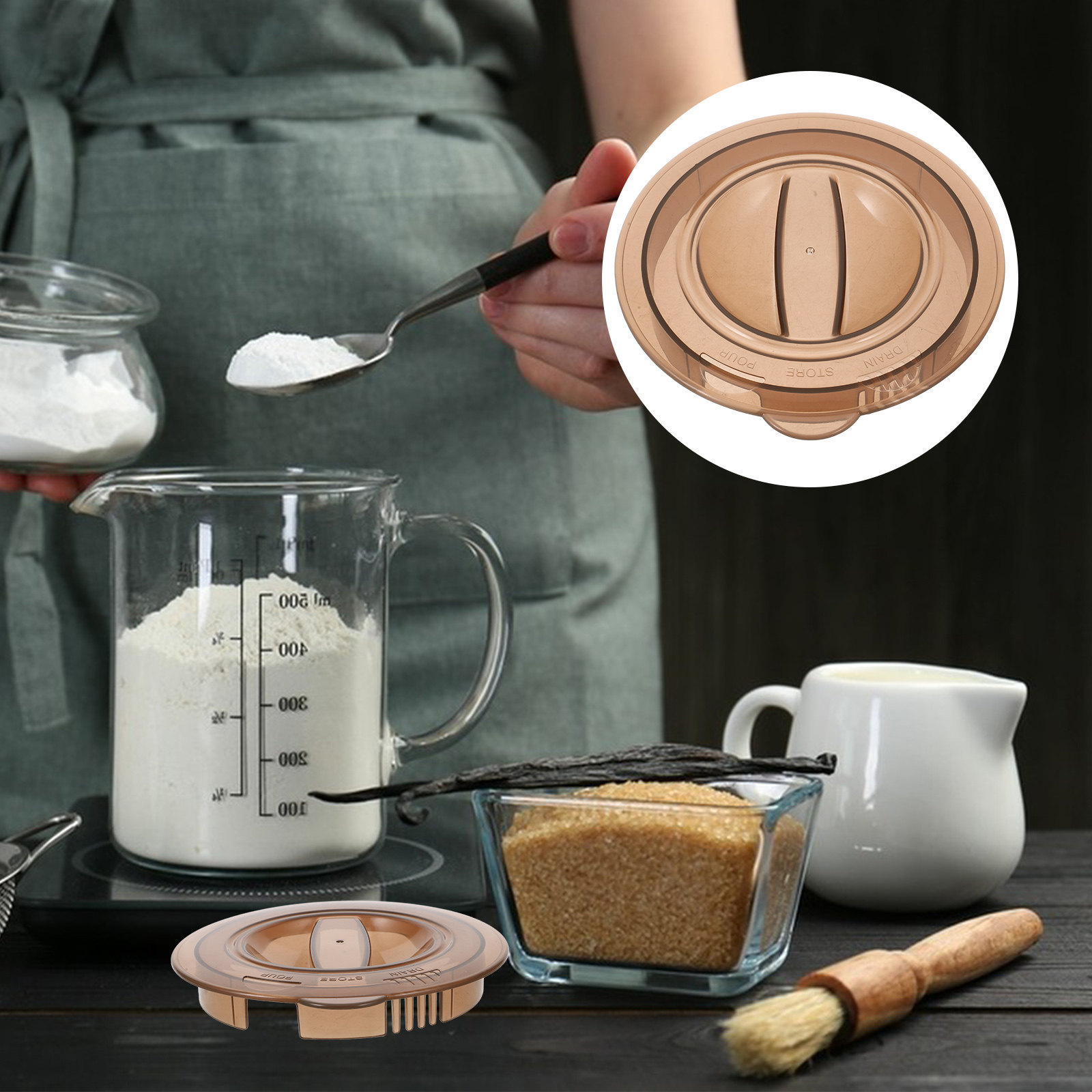 Kitchen Baking Soda - Couvercle de remplacement en plastique pour