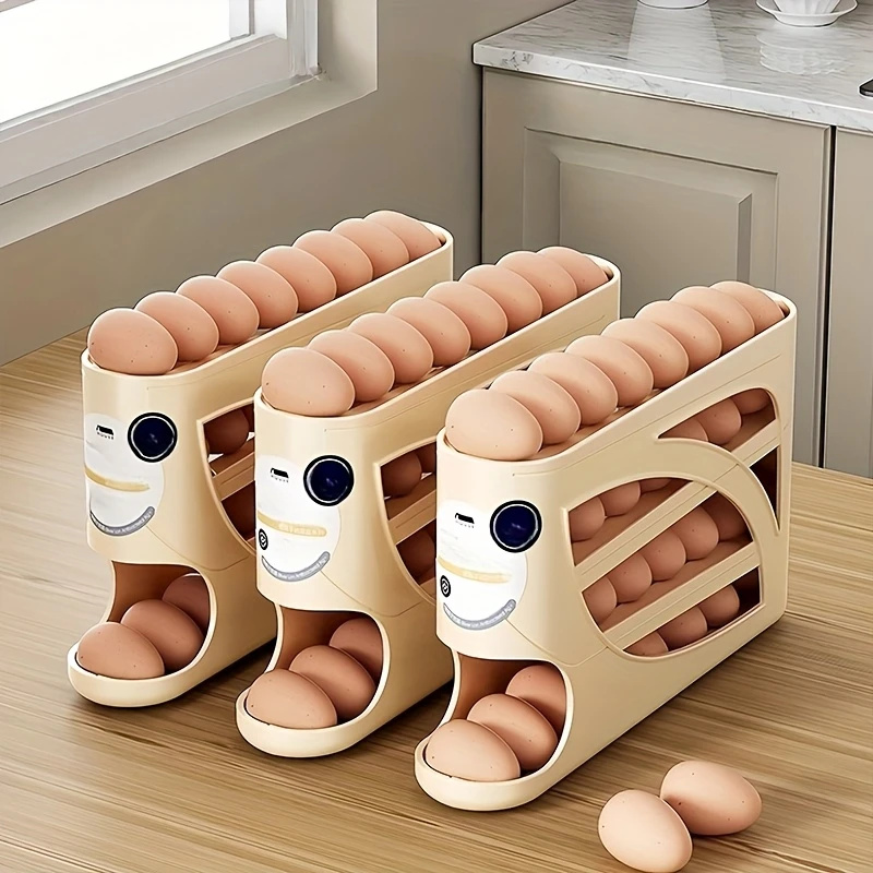 Kitchen Baking Tray Storage - Conteneur de rangement à œufs roulant