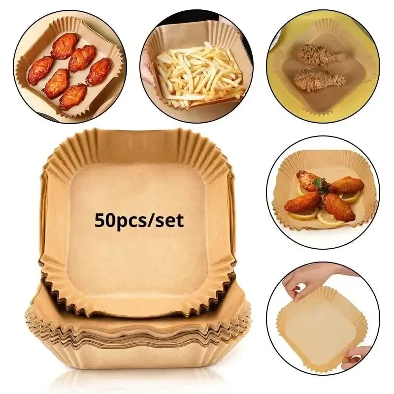 Kitchen Baking Paper - 50 pièces de papier jetable pour