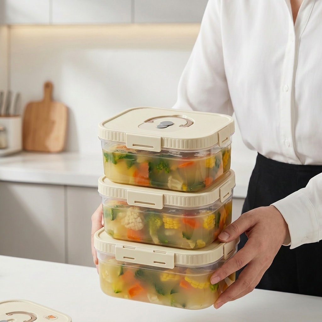 Kitchen Baking Tray Storage - Boîte de conservation alimentaire en plastique