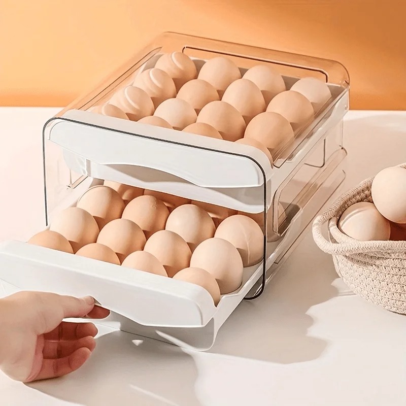 1pc Boîte de rangement pour œu - Kitchen Baking Tray Storage avis et prix