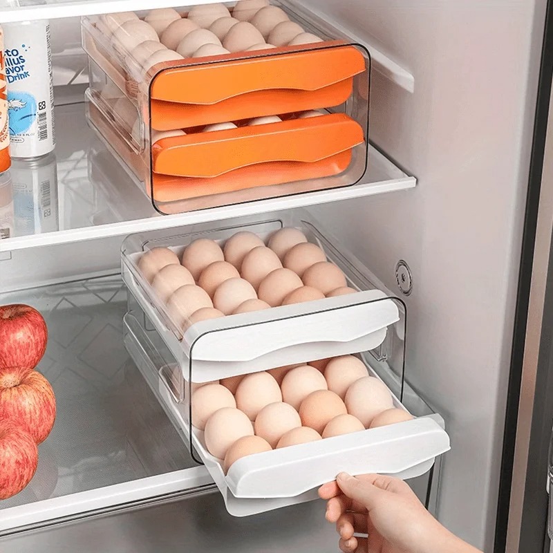 1pc Boîte de rangement pour œu - Kitchen Baking Tray Storage avis et prix