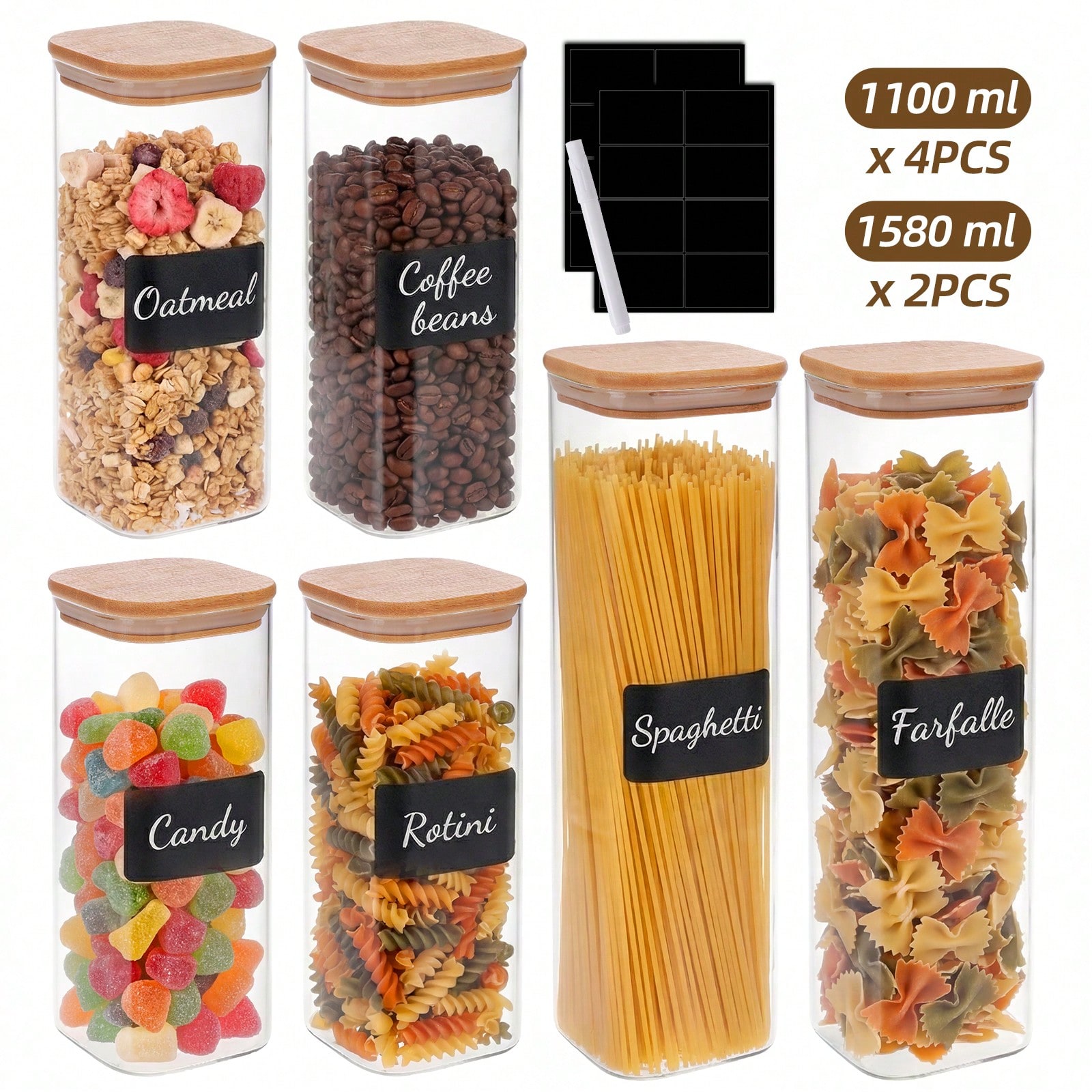 Contenants de stockage aliment - Kitchen Baking Canisters avis et prix