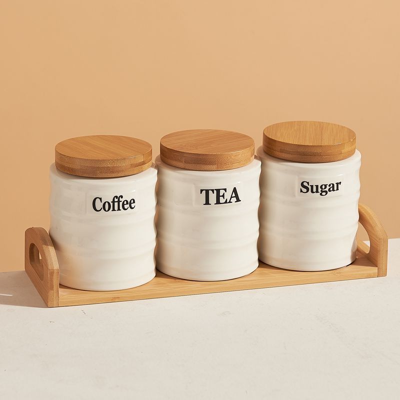 Ensemble de 3 pots de rangemen - Kitchen Baking Canisters avis et prix