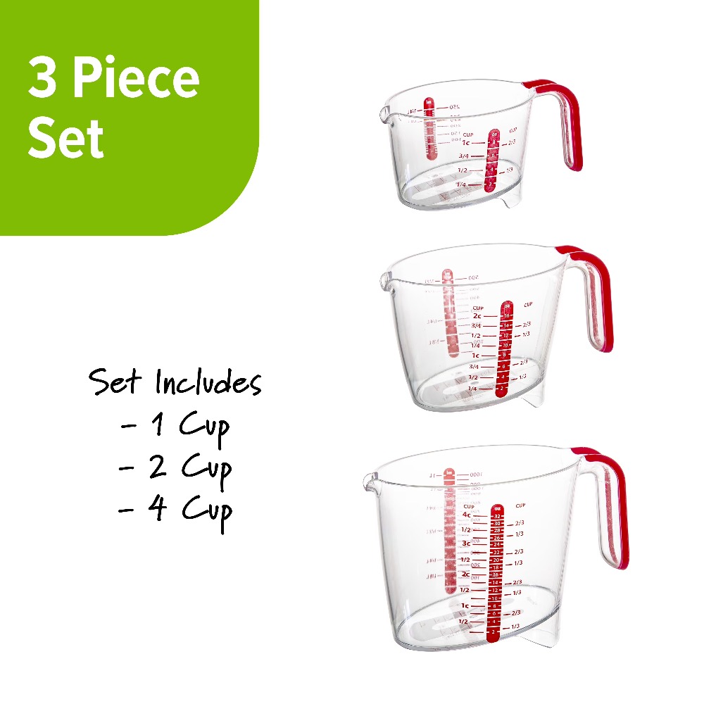 Ensemble de 3 tasses à mesurer - Kitchen Glass Baking Set avis et prix