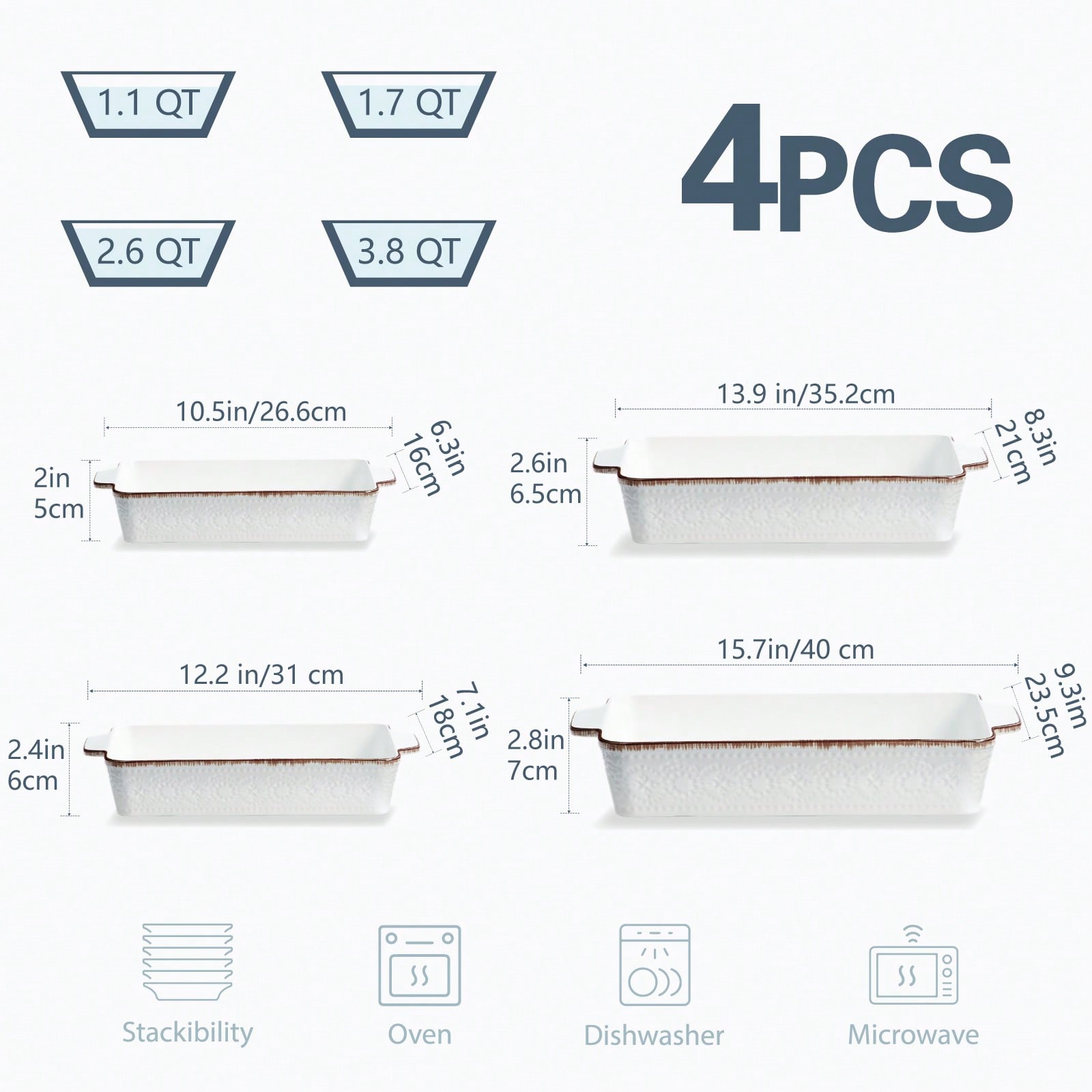 Plats à gratin pour four, plat - Kitchen Glass Baking Set avis et prix