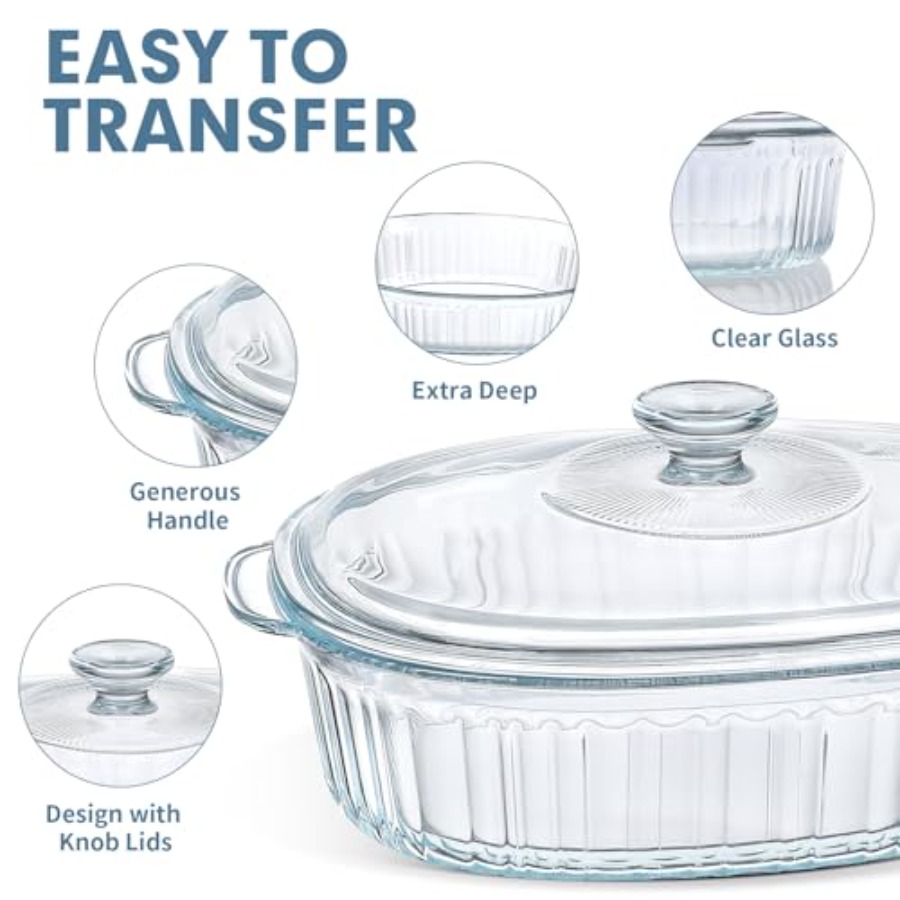 Ensemble de plats à four pour  - Kitchen Glass Baking Set avis et prix