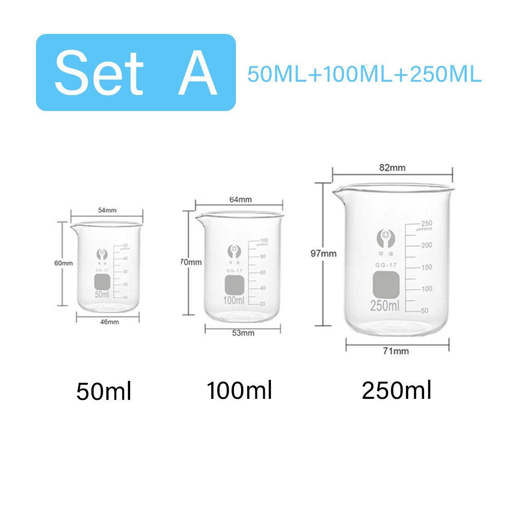 Lot de 3 tasses à mesurer en v - Kitchen Glass Baking Set avis et prix
