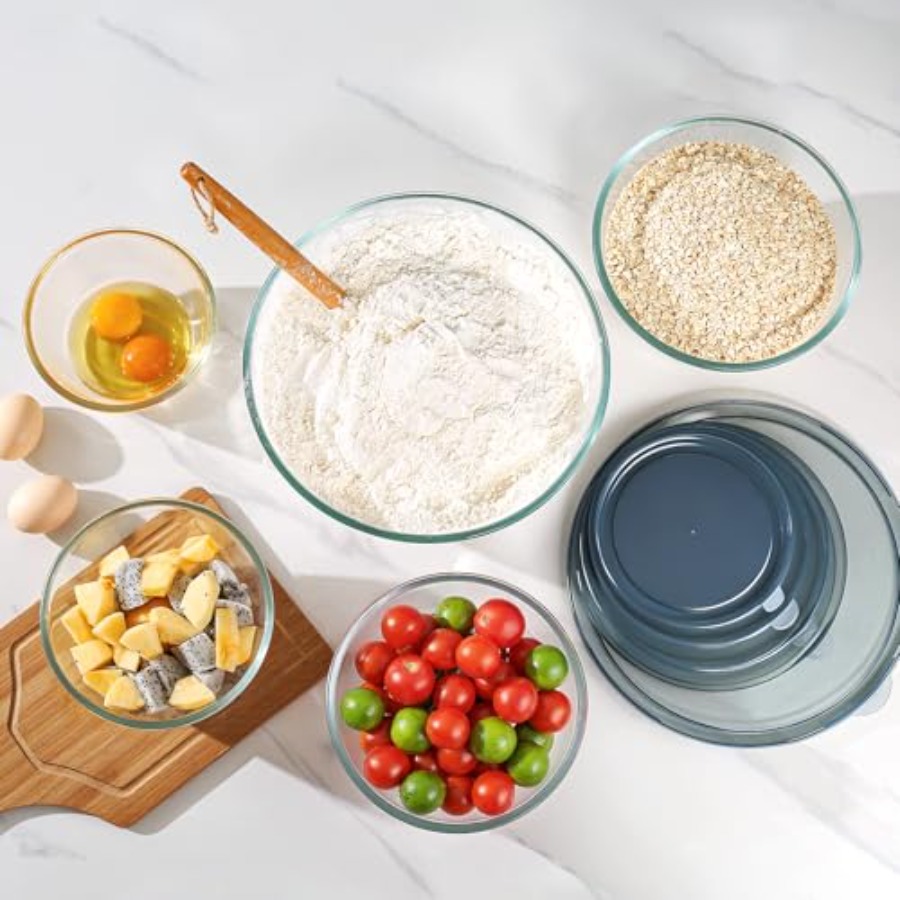 Ensemble de 5 bols à mélanger  - Kitchen Glass Baking Set avis et prix
