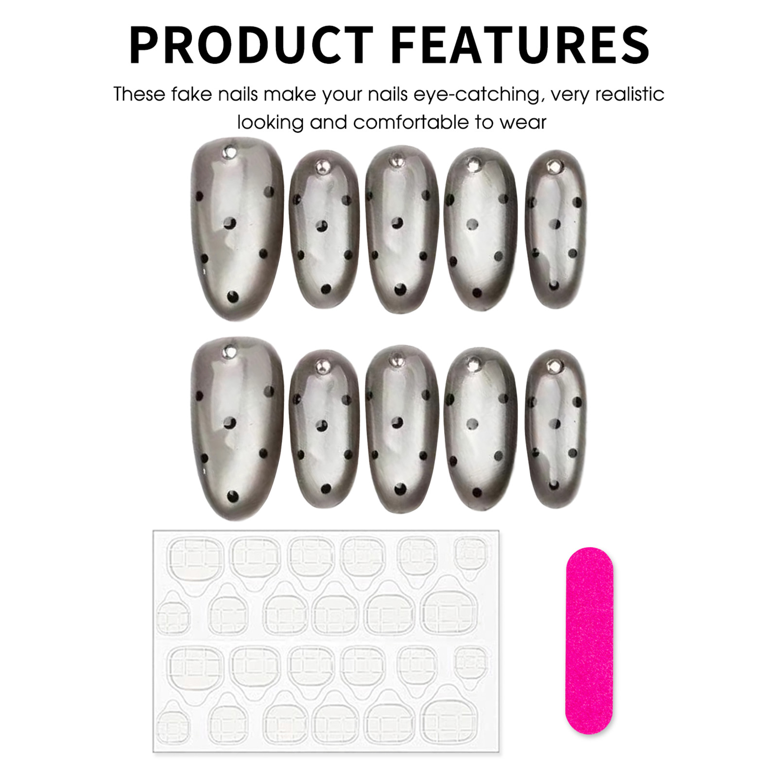 10 faux ongles press-on faits  - Decorating Tip Set avis et prix