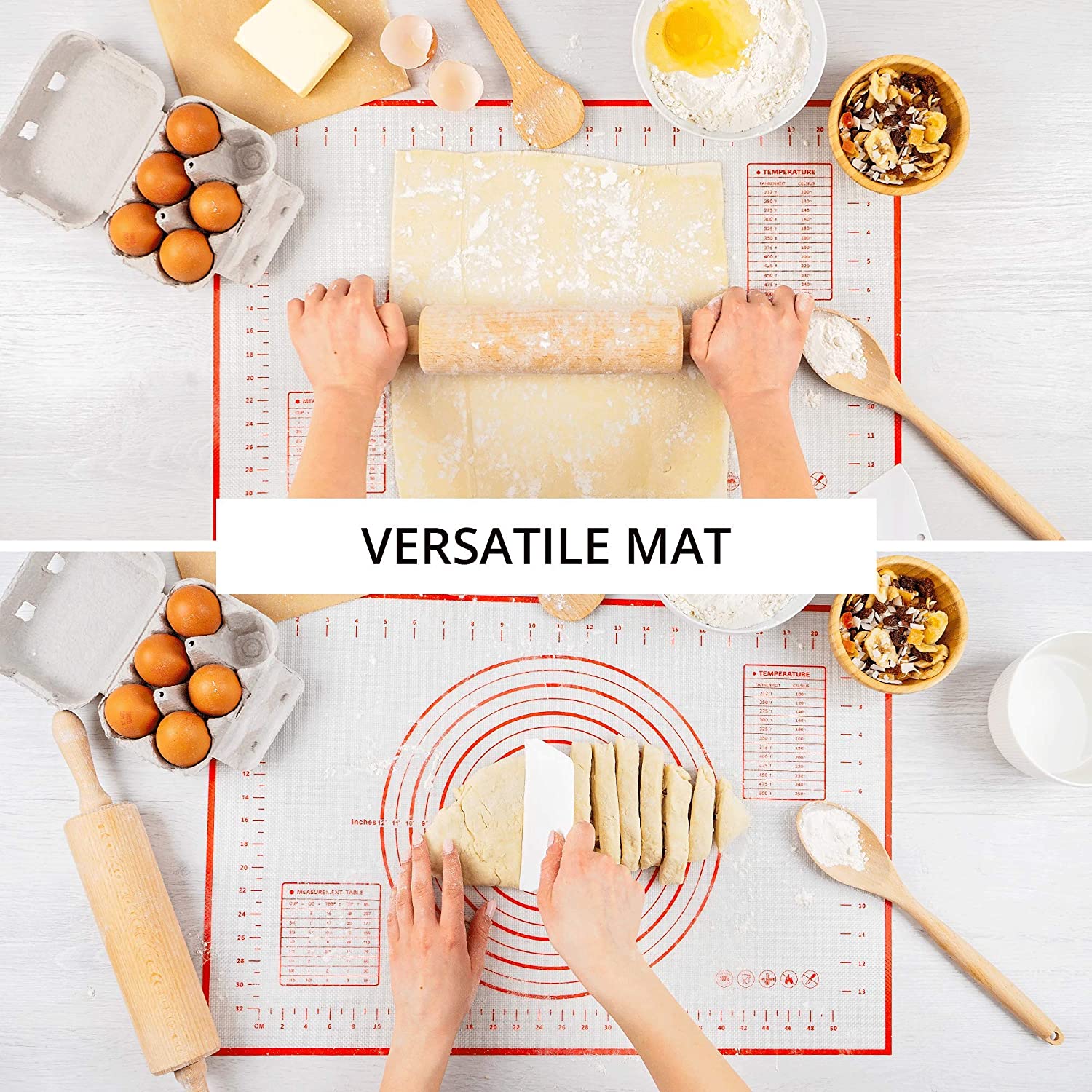 Grand tapis de cuisson en Sili - Kitchen Roll Baking avis et prix