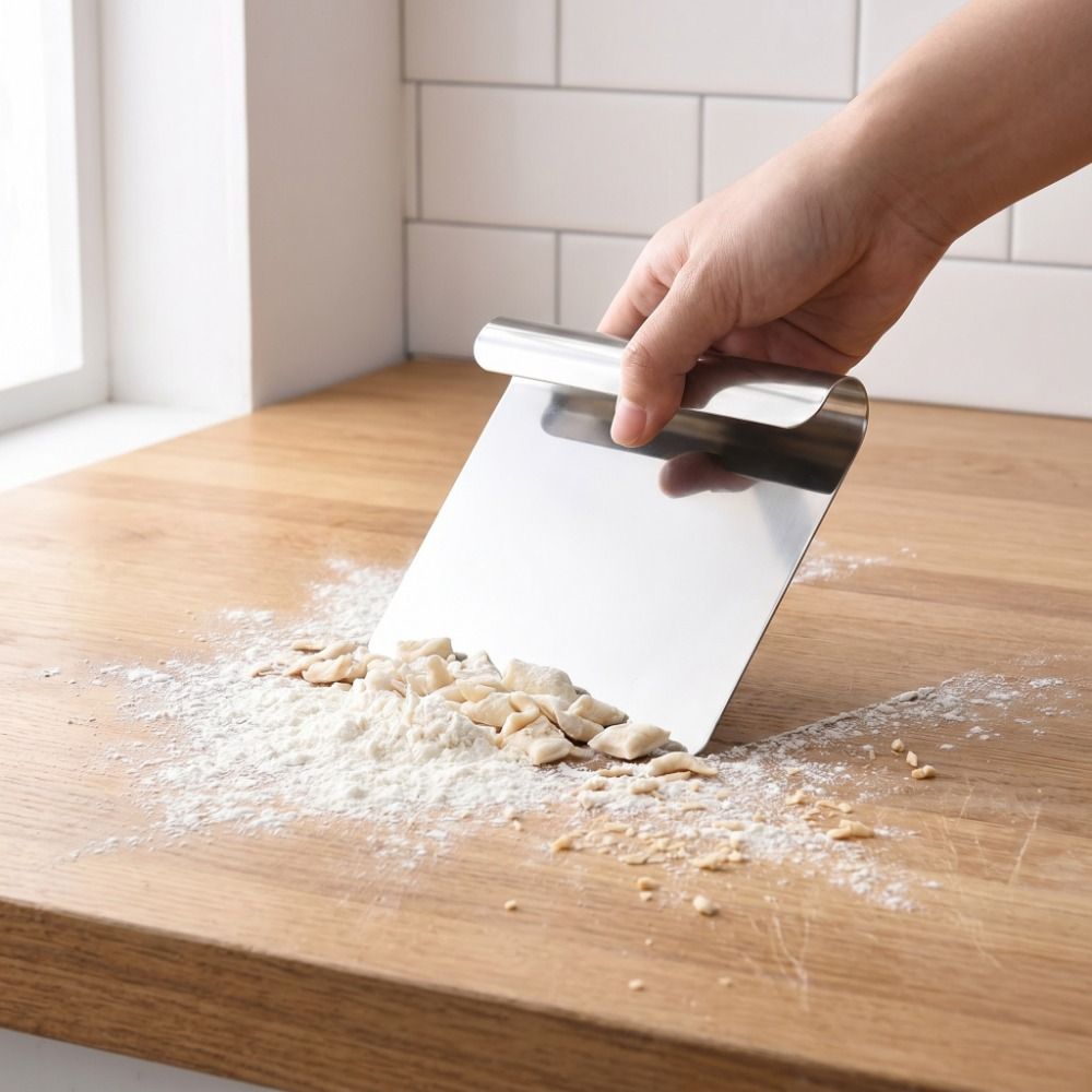 Grattoir à farine en acier ino - Bench Scraper Dough avis et prix