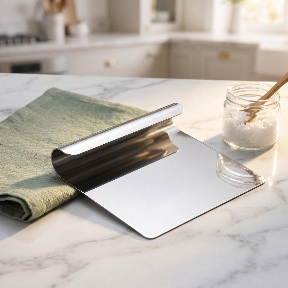 Grattoir à farine en acier ino - Bench Scraper Dough avis et prix